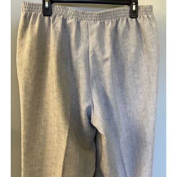 Alfred Dunner Dress Pants Womens Size 12 Gray Pockets Pull On Stretch Waist - Picture 5 of 6